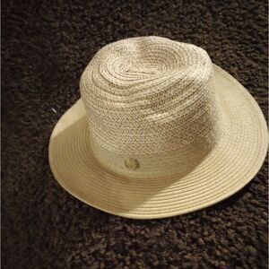 👩‍🌾Vince Camuto Raffia Infused Paper Panama Hat - Spice